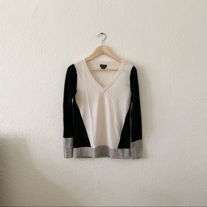 Club Monaco light wool colour block sweater